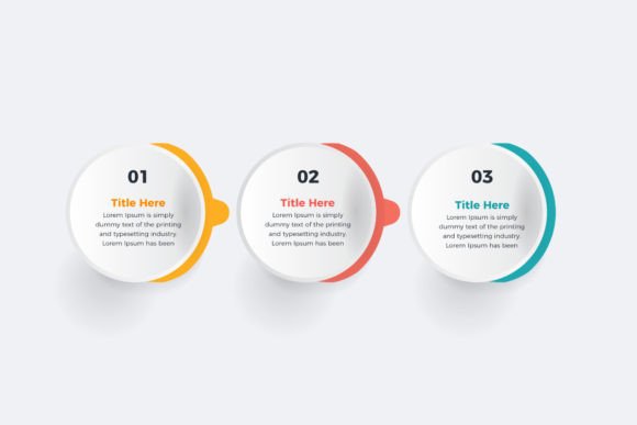 3 Steps Infographic Design for Modern Branding