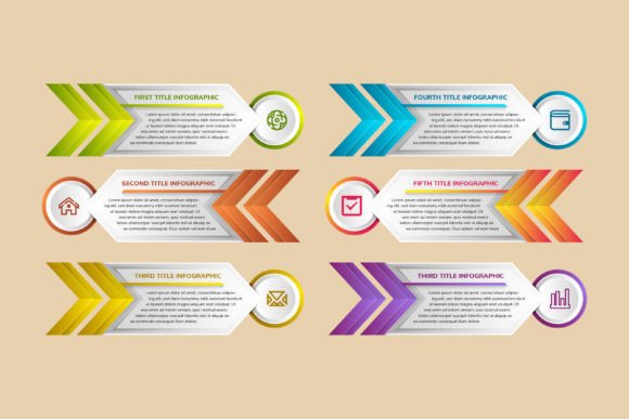 Arrow Circle Infographic Graphics for Brand Marketers