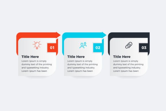 Arrow Infographic Business Process Chart Graphics