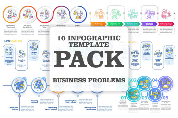 Business Challenges Infographic Graphics