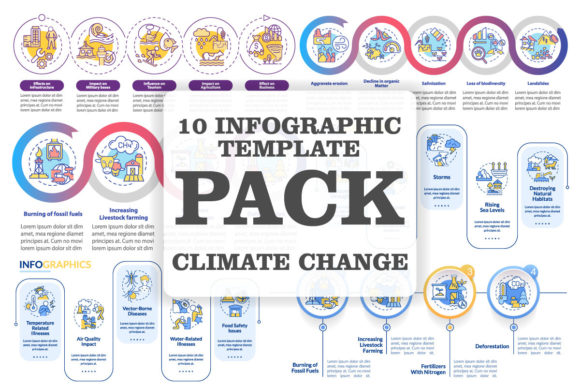 Climate Change Infographic Graphics for Crafters