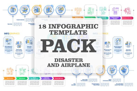 Emergency Tips Infographic Template Set for Modern Branding