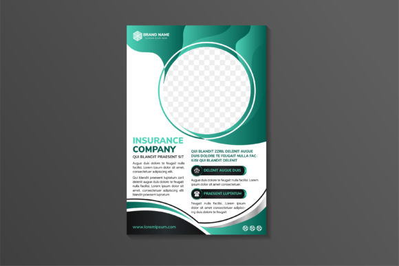 Fluid Flyer Vertical Graphics for Print Templates