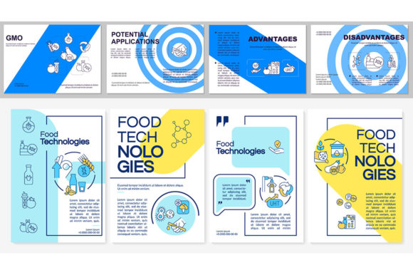 Food Issues Brochure Template Set: A Modern Graphic Asset for Content Publishers