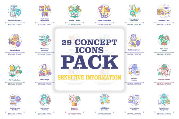 Graphics for Data Security: A Designer’s Take on Sensitive Information Icons