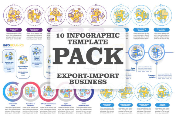 Import and Export Infographic Templates for Modern Branding