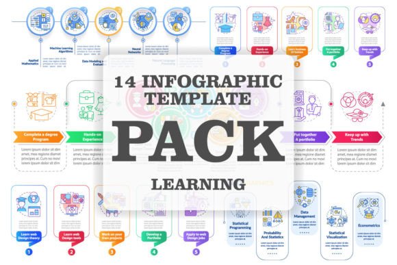 Learning Professions Infographic Set: A Graphic Designer’s Take