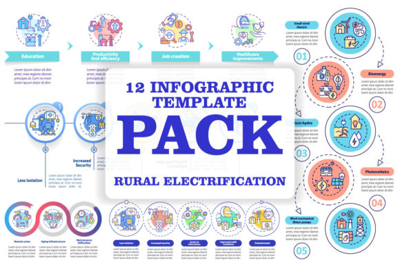 Rural Electrification Graphics for Modern Branding