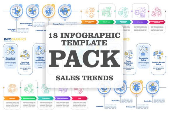 Sales Trends Infographic Template Bundle