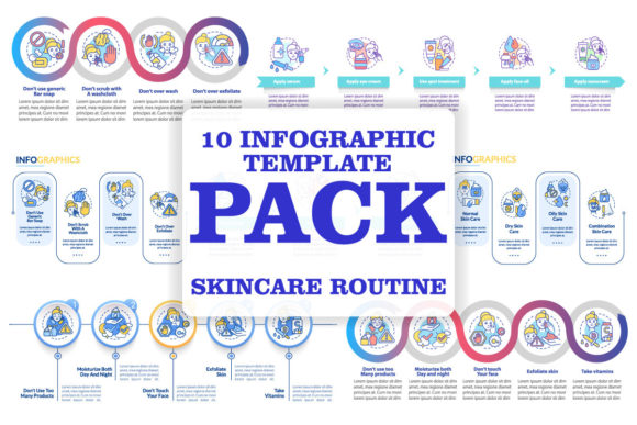 Skincare Routine Graphics for Brand Clarity