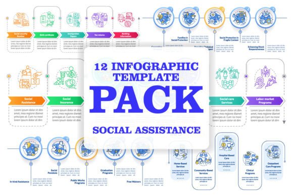 Social Assistance Infographic Graphics for Crafters