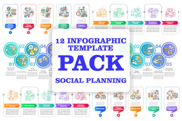 Social Planning Infographic Graphics