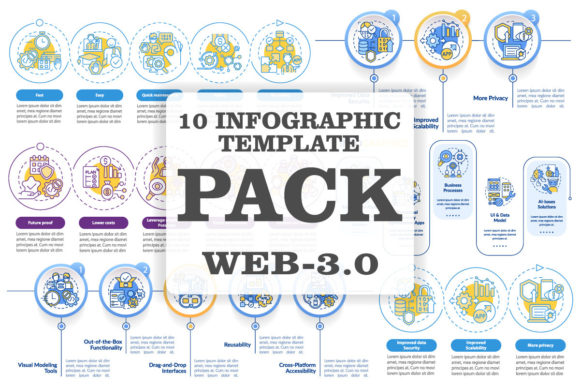 Web 3 0 Infographic Template Bundle for Modern Design
