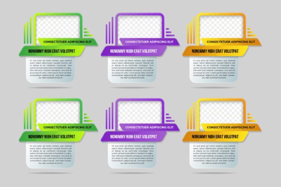 Zigzag Photo Infographic Graphics